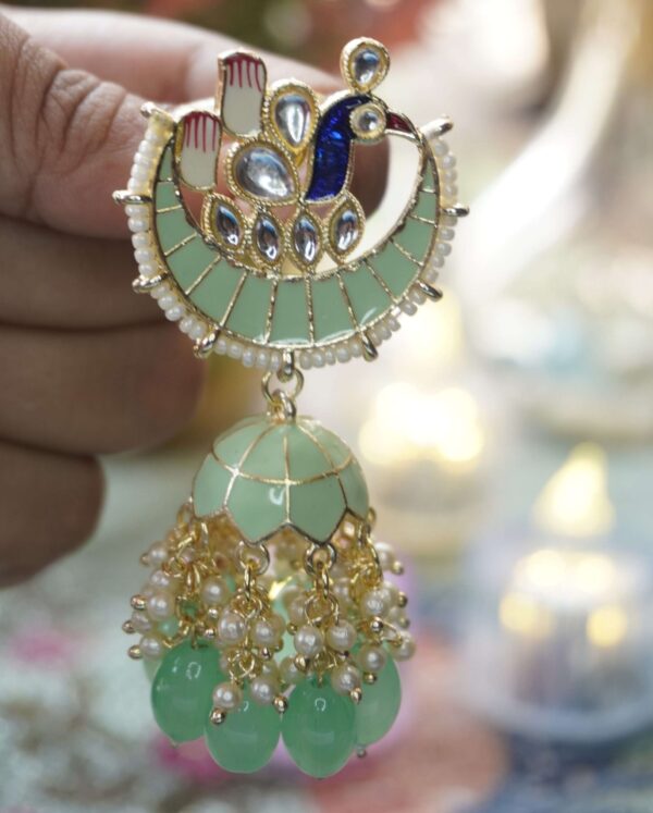 Traditional Peacock Jhumka