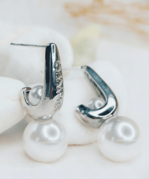 silver earrings