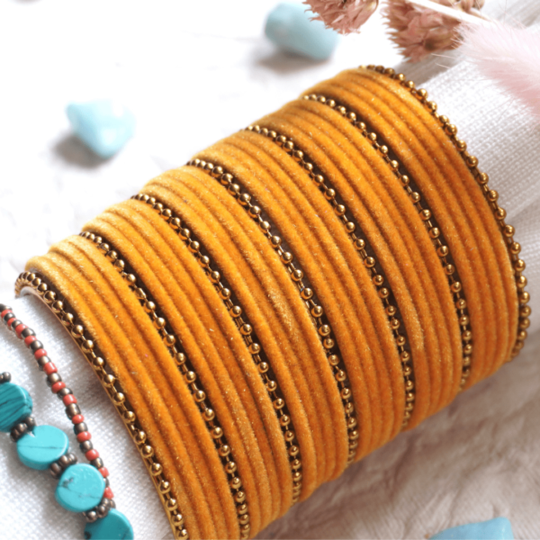 velvet bangles, bangles for women, gold bangles for women, gold kada for women, ladies bangles, bangle design