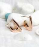 Rose gold earrings