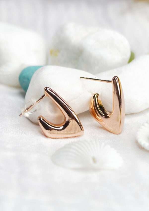 Rose gold earrings