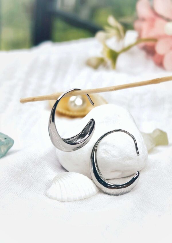 silver earrings