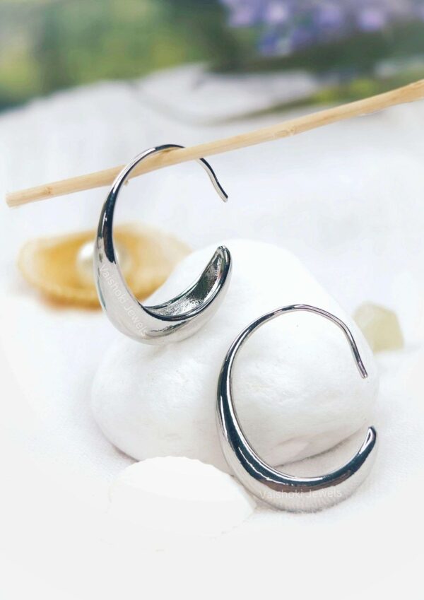 silver earrings
