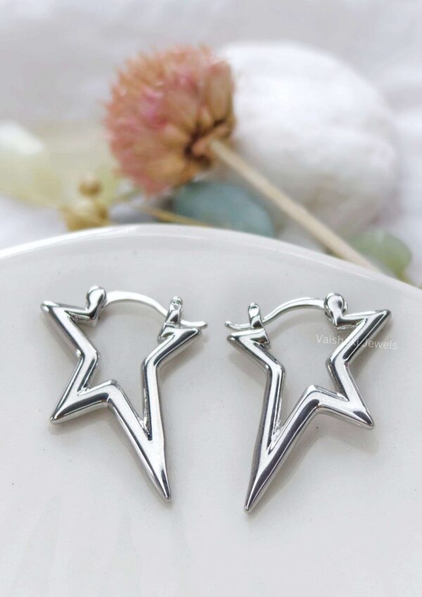 silver earrings