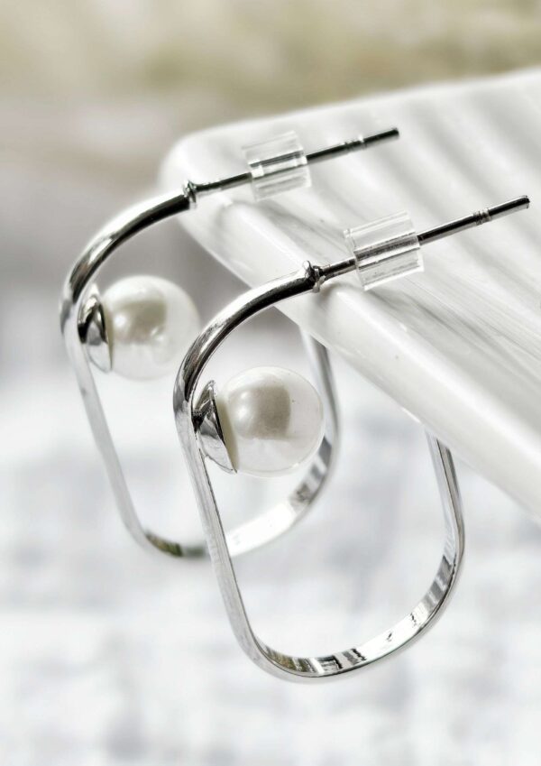 silver earrings