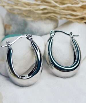 silver earrings