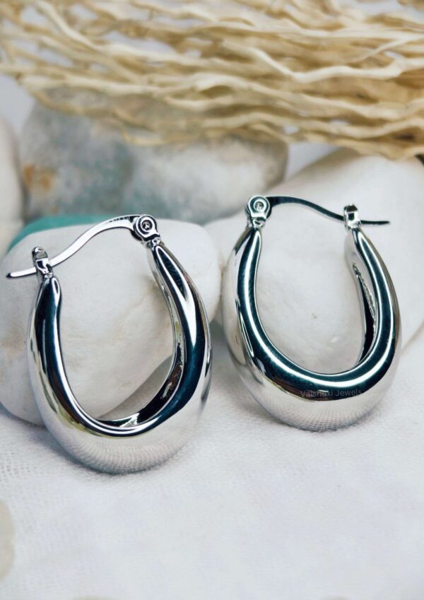 silver earrings