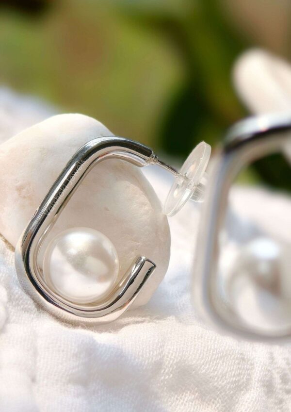 silver earrings