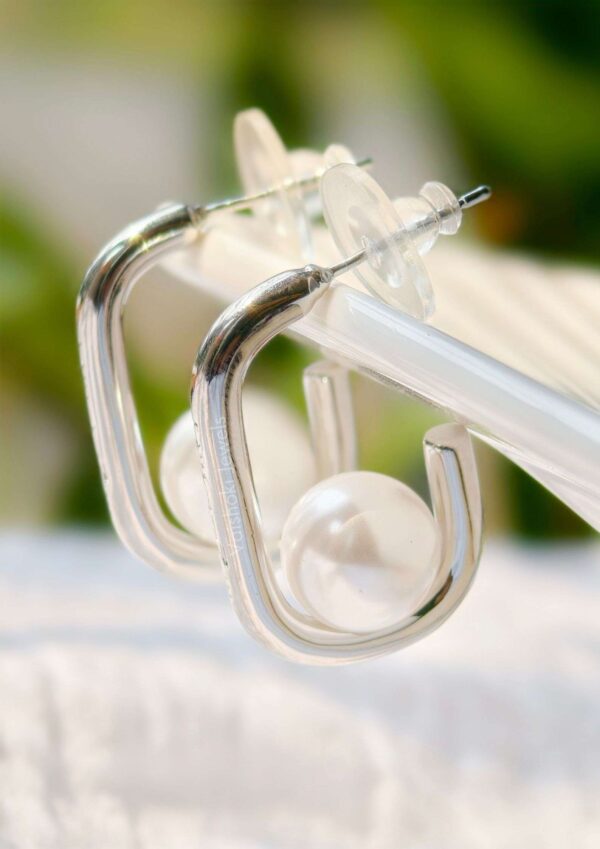 silver earrings