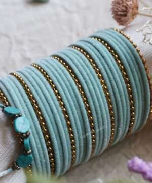 write meta description for bangles in 23 words using keyword Velvet Bangles, bangles for women, gold bangles for women