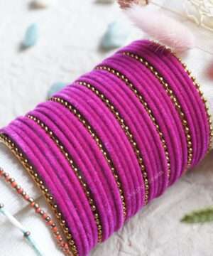 write meta description for bangles in 23 words using keyword Velvet Bangles, bangles for women, gold bangles for women