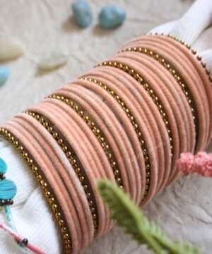 write meta description for bangles in 23 words using keyword Velvet Bangles, bangles for women, gold bangles for women