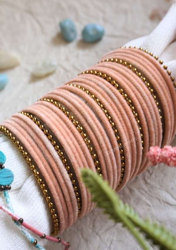 write meta description for bangles in 23 words using keyword Velvet Bangles, bangles for women, gold bangles for women