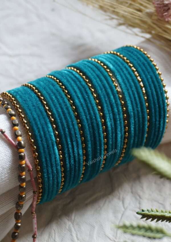 write meta description for bangles in 23 words using keyword Velvet Bangles, bangles for women, gold bangles for women