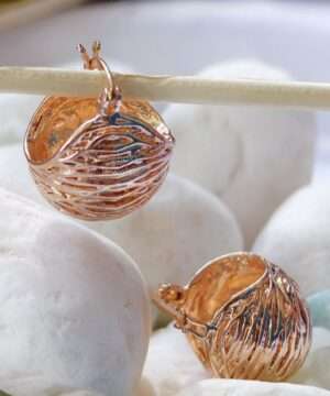 Rose gold earrings