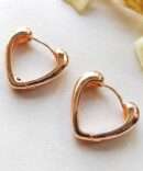 Rose gold earrings