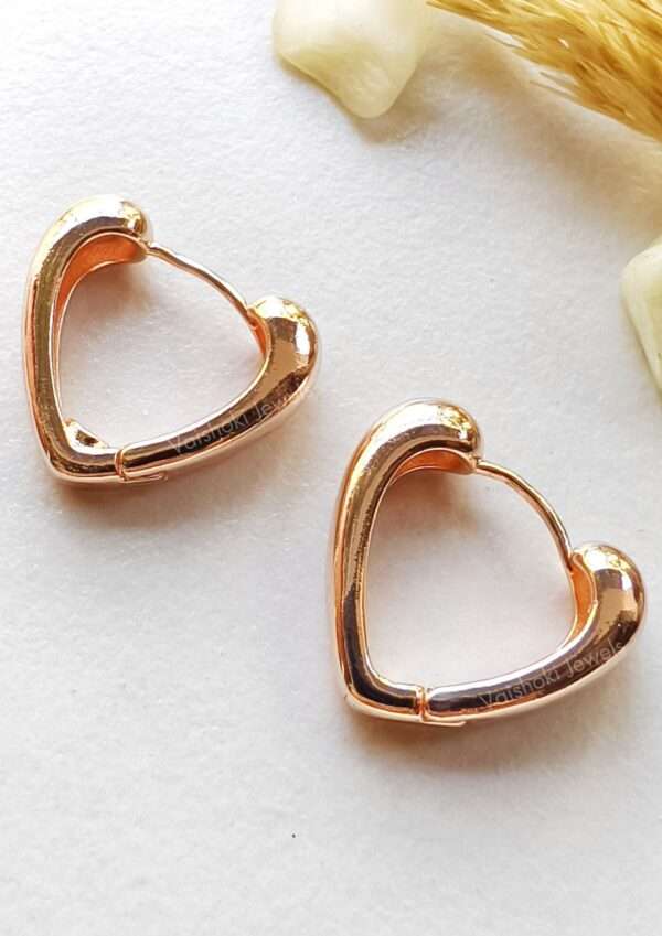 Rose gold earrings