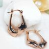 Rose gold earrings