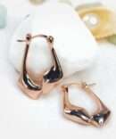 Rose gold earrings