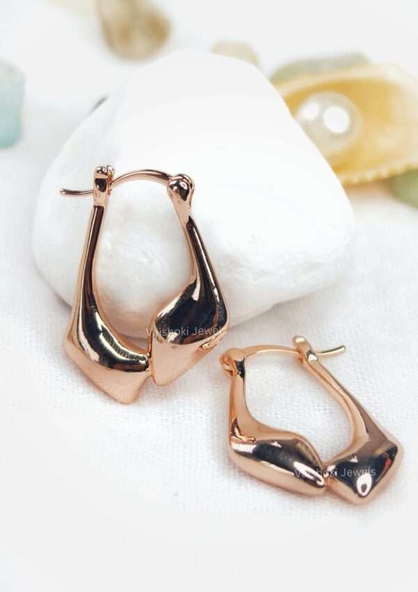 Rose gold earrings