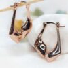 Rose gold earrings