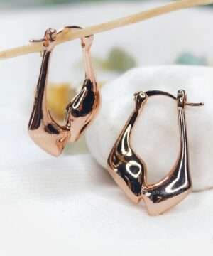 Rose gold earrings