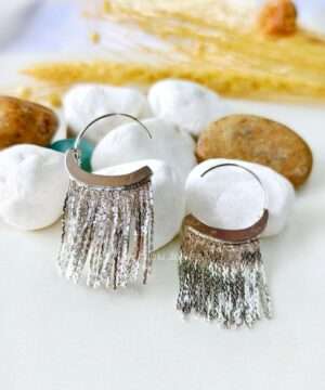 silver earrings for women - www.vaishokijewels.com