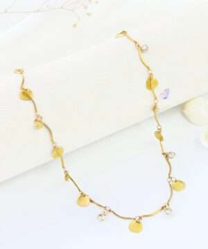 Gold Plated jewellery necklace gold necklace gold chain necklaces for women gold chains for women gold pearl necklace