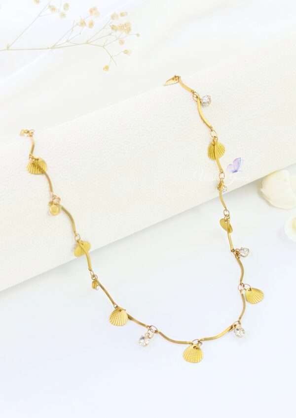 Gold Plated jewellery necklace gold necklace gold chain necklaces for women gold chains for women gold pearl necklace