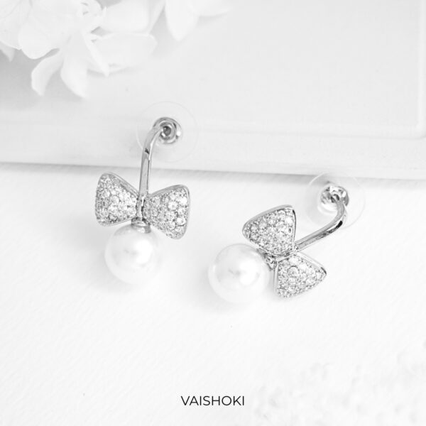 Bow Diamond Studs - Image 2